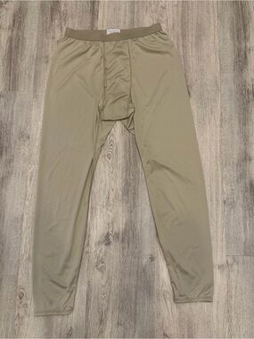 Milliken Military Base Layer Pants Medium Regular Tan Performance Leggings